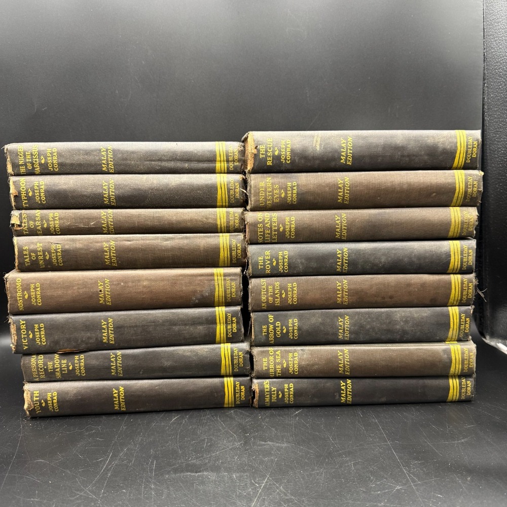 Vintage 1929 Volume 24 The Works of Joseph Conrad Malay Edition FAIR CONDITION